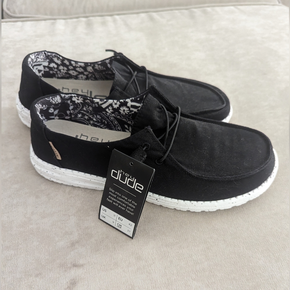 Hey Dude Black Wendy Shoes